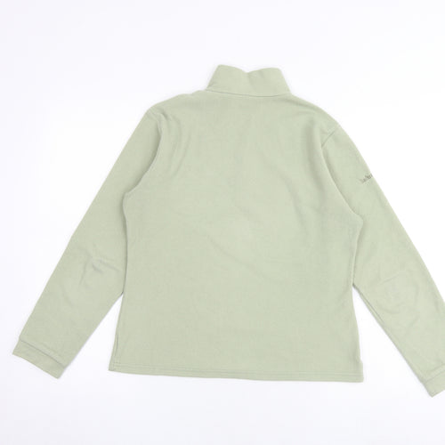 Lafuma Womens Green Polyester Pullover Sweatshirt Size 12 Zip