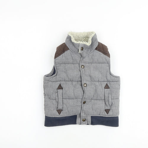 Gap Boys Multicoloured Colourblock Gilet Jacket Size 2 Years Snap