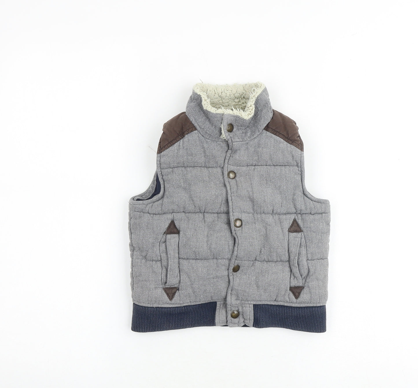 Gap Boys Multicoloured Colourblock Gilet Jacket Size 2 Years Snap