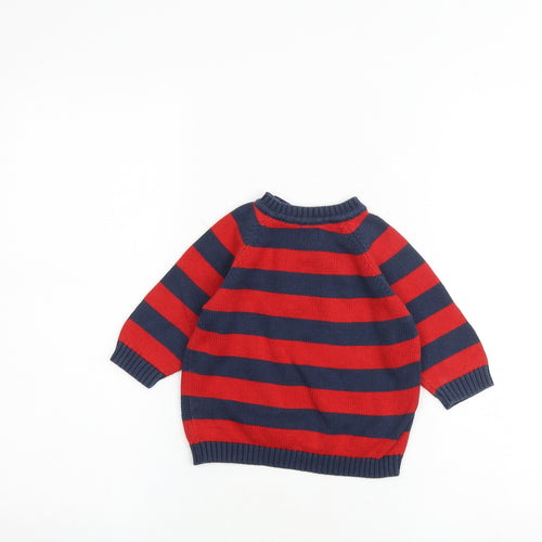 Espirit Baby Multicoloured Striped 100% Cotton Pullover Jumper Size 6-9 Months Pullover - 6 months