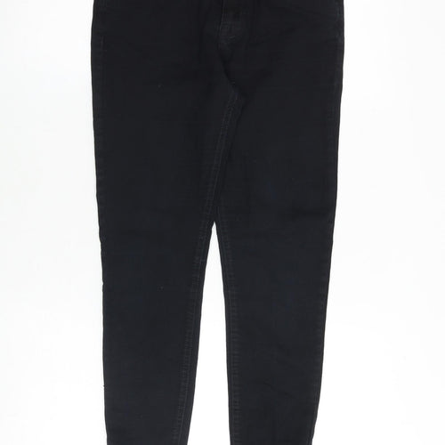 Denim & Co. Womens Black Cotton Skinny Jeans Size 10 Regular Zip