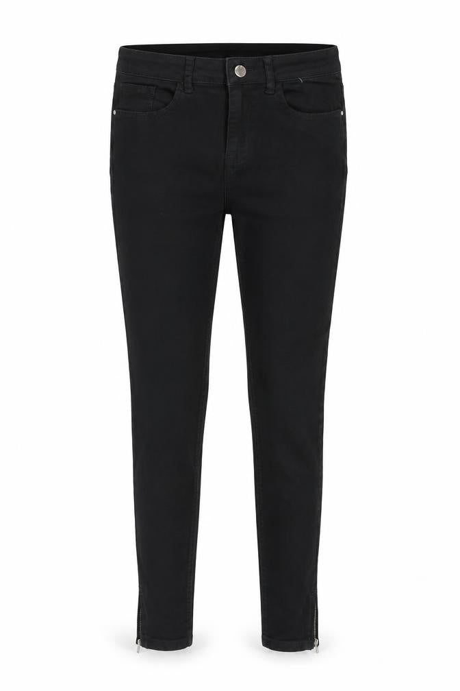 Denim & Co. Womens Black Cotton Skinny Jeans Size 10 Regular Zip