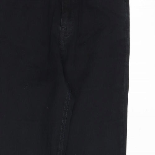 Denim & Co. Womens Black Cotton Skinny Jeans Size 10 Regular Zip