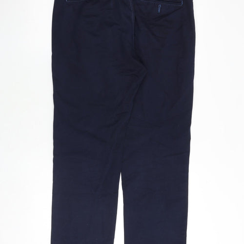 J.Crew Crewcuts Mens Blue Polyester Trousers Size 32 in Regular Zip