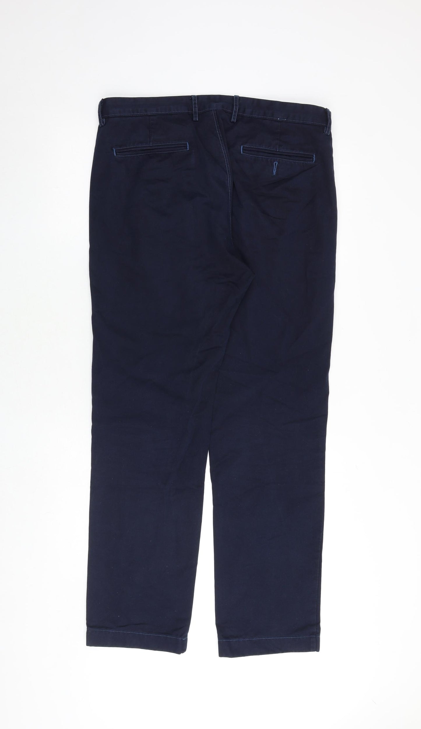 J.Crew Crewcuts Mens Blue Polyester Trousers Size 32 in Regular Zip