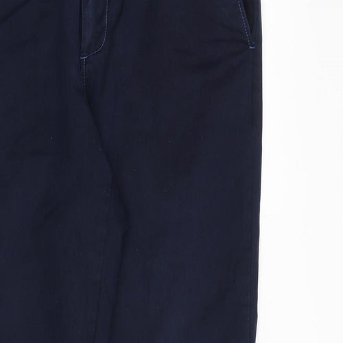 J.Crew Crewcuts Mens Blue Polyester Trousers Size 32 in Regular Zip