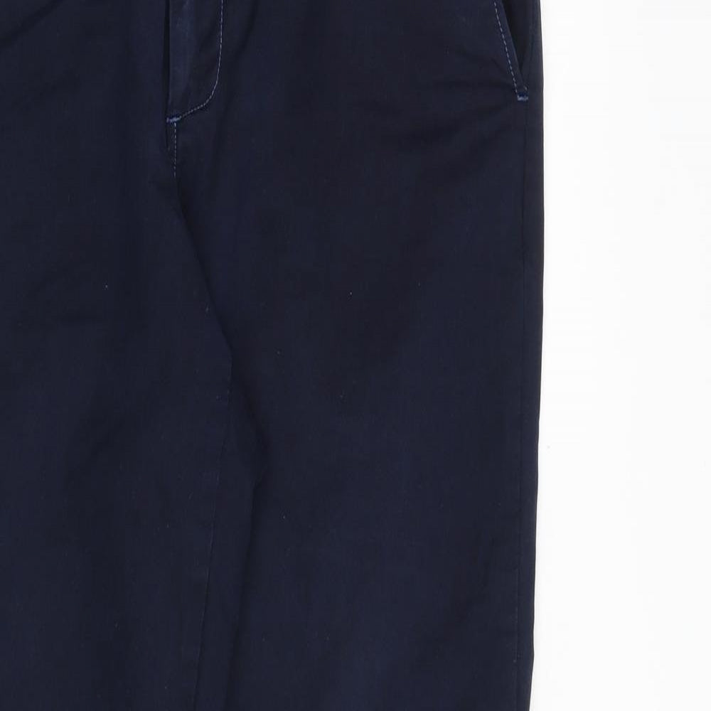 J.Crew Crewcuts Mens Blue Polyester Trousers Size 32 in Regular Zip