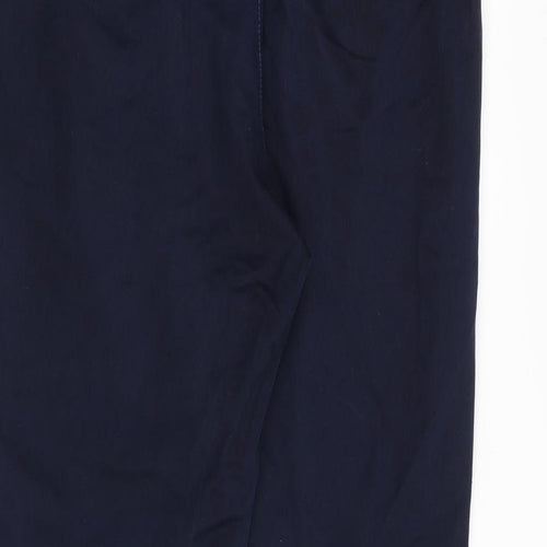 J.Crew Crewcuts Mens Blue Polyester Trousers Size 32 in Regular Zip