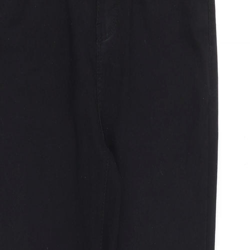 Denim & Co. Womens Black Cotton Skinny Jeans Size 10 Regular Zip