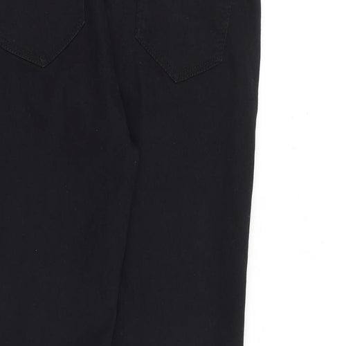 Denim & Co. Womens Black Cotton Skinny Jeans Size 10 Regular Zip