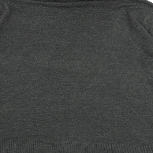 BHS Womens Grey Roll Neck Acrylic Pullover Jumper Size 22