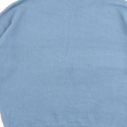 NEXT Womens Blue High Neck Acrylic Pullover Jumper Size M