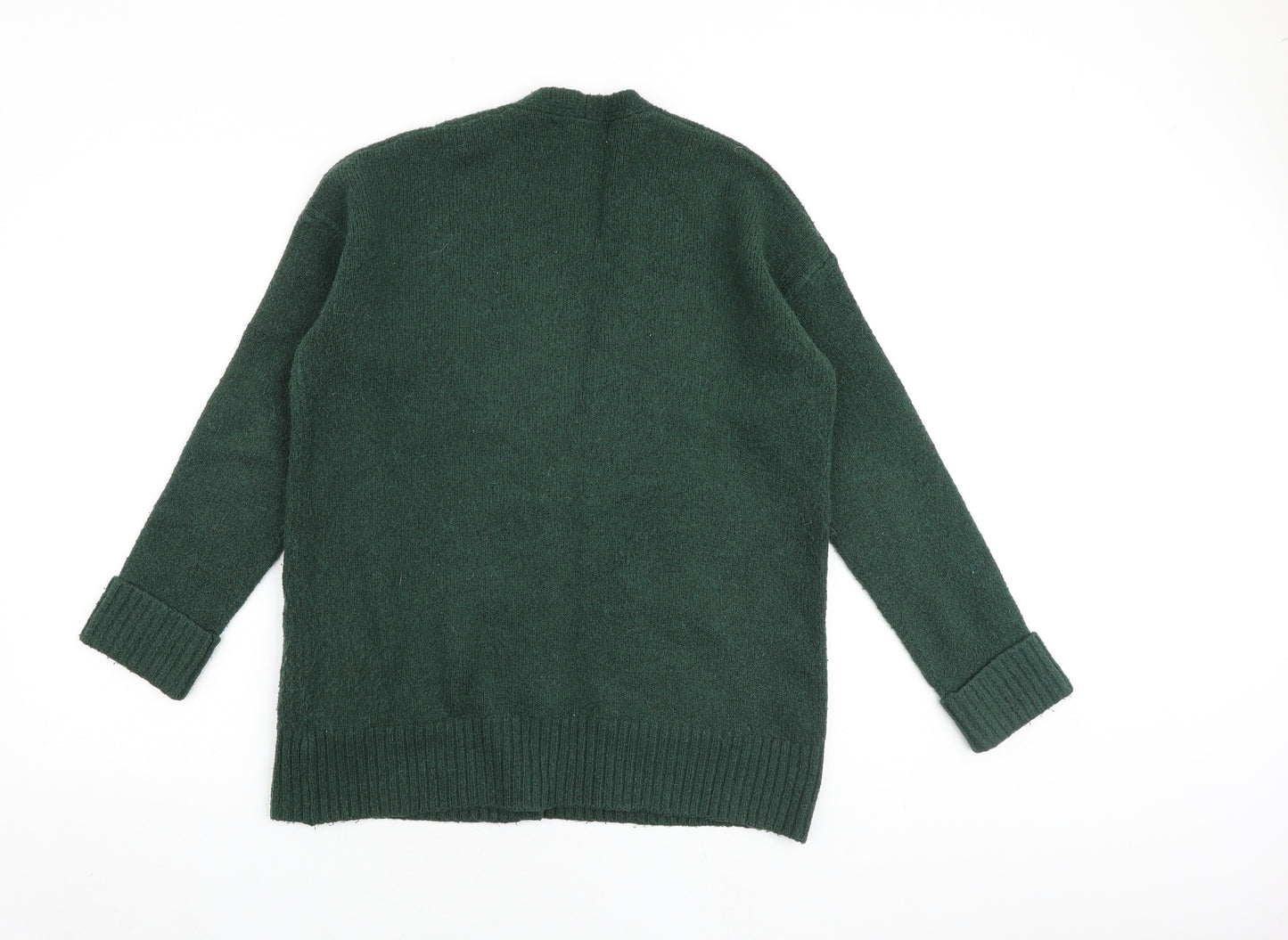 NEXT Womens Green V-Neck Acrylic Cardigan Jumper Size M