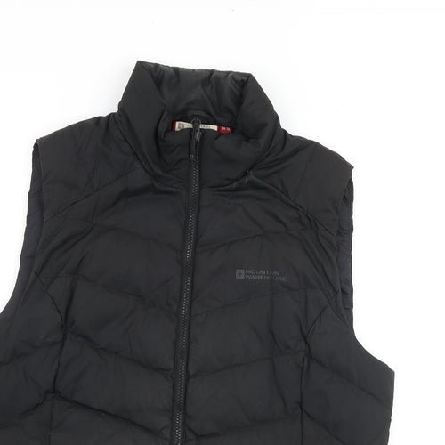 Mountain Warehouse Womens Black Gilet Jacket Size 16 Zip