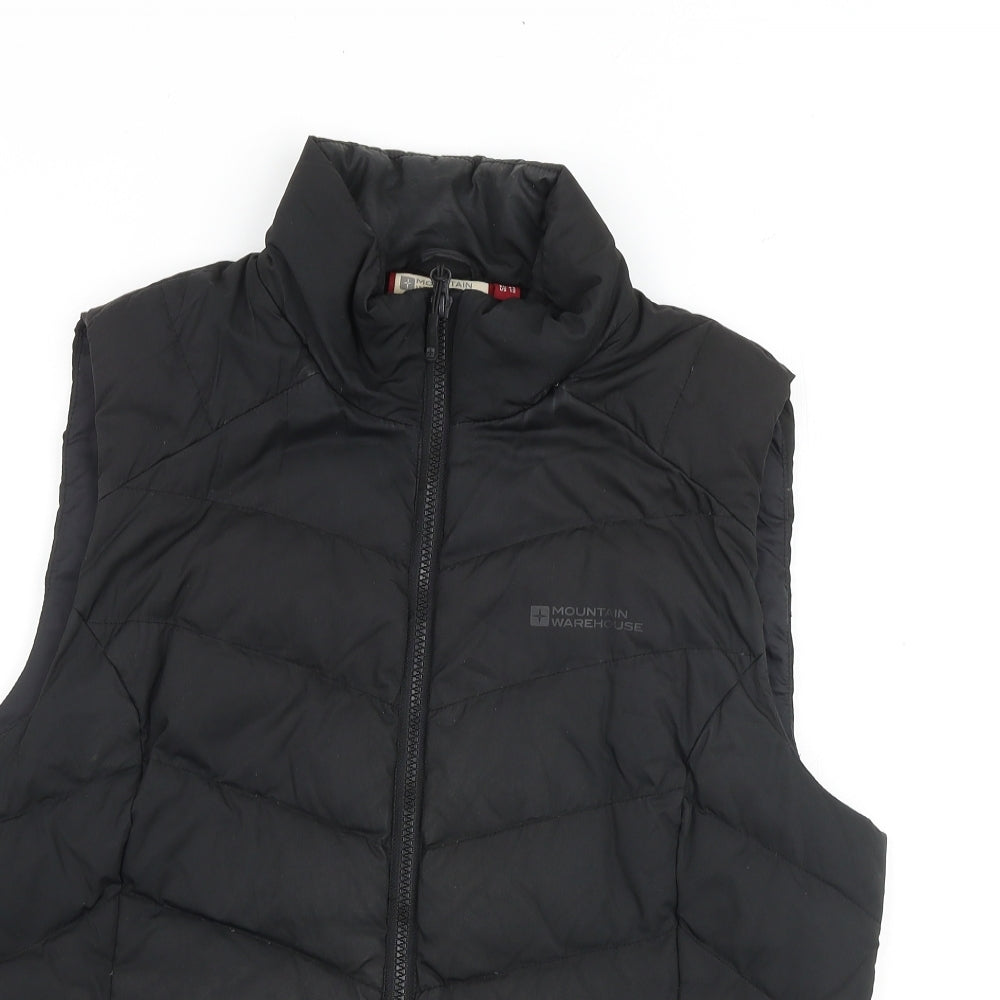 Mountain Warehouse Womens Black Gilet Jacket Size 16 Zip