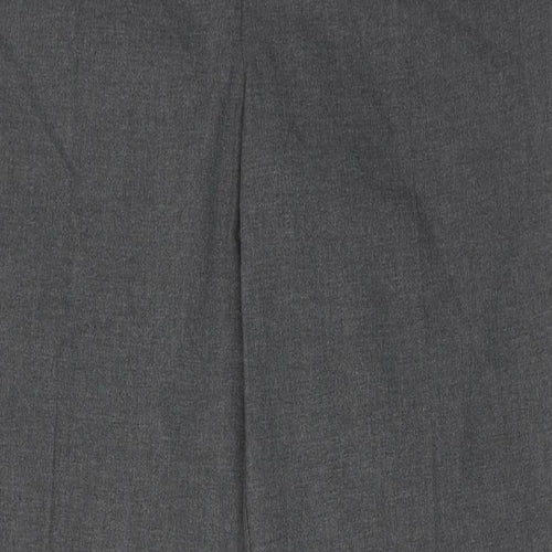 Marks and Spencer Mens Grey Polyester Dress Pants Trousers Size 36 in L30 in Regular Hook & Eye