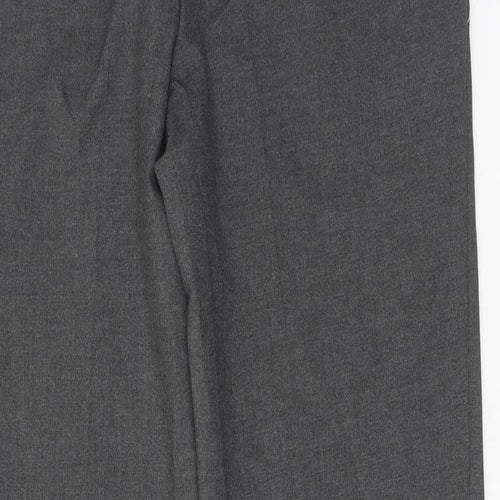 Marks and Spencer Mens Grey Polyester Dress Pants Trousers Size 36 in L30 in Regular Hook & Eye