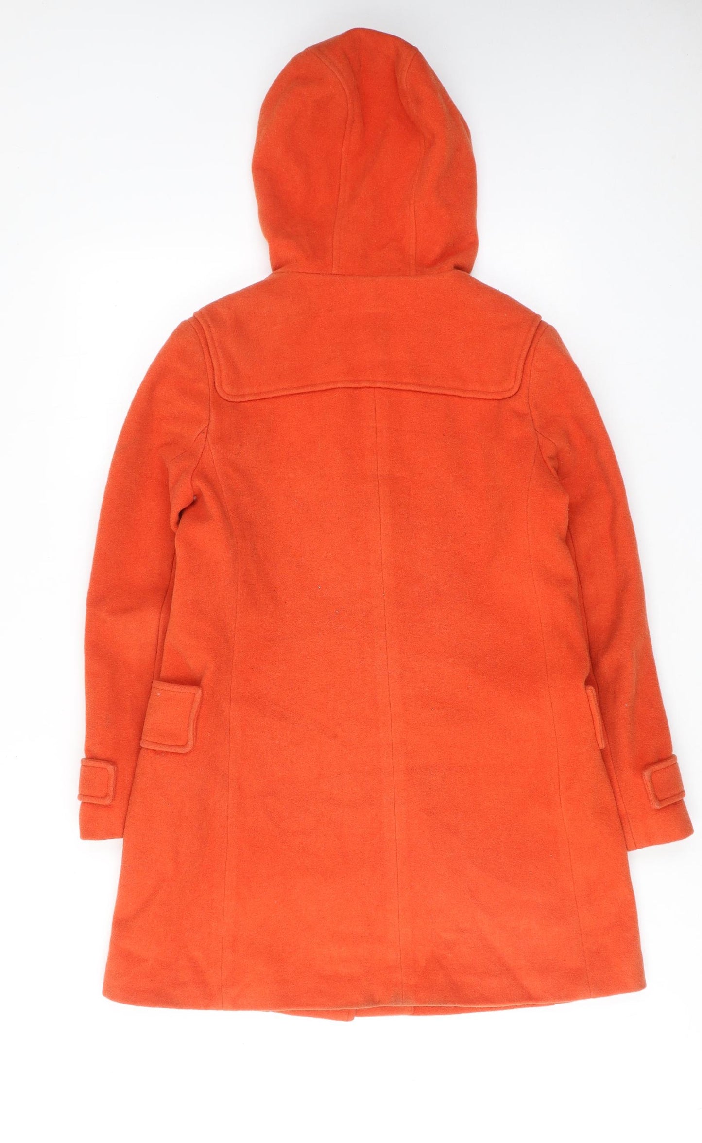 Jesire Womens Orange Overcoat Coat Size 8 Buckle - Duffle Coat