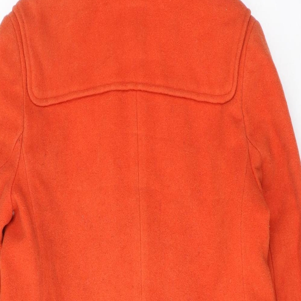 Jesire Womens Orange Overcoat Coat Size 8 Buckle - Duffle Coat