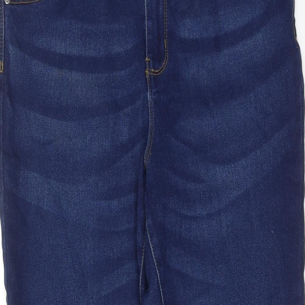 Denim & Co. Womens Blue Cotton Skinny Jeans Size 18 Regular Zip