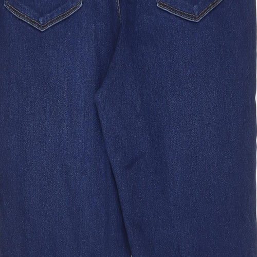 Denim & Co. Womens Blue Cotton Skinny Jeans Size 18 Regular Zip
