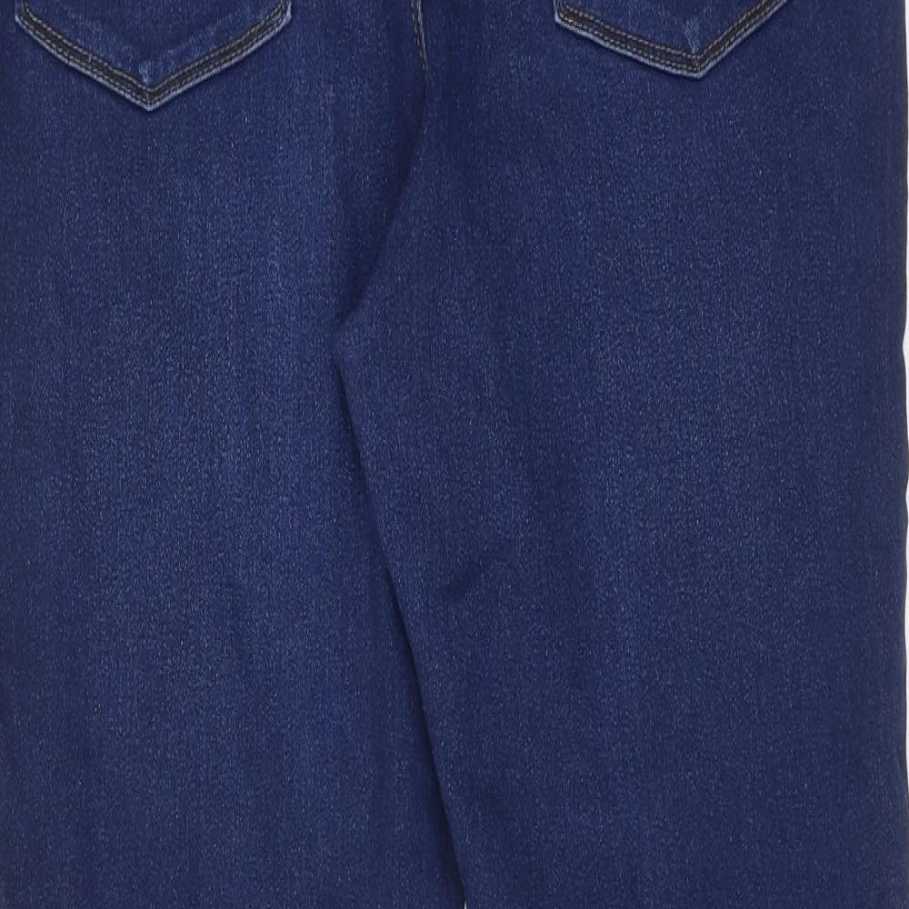 Denim & Co. Womens Blue Cotton Skinny Jeans Size 18 Regular Zip