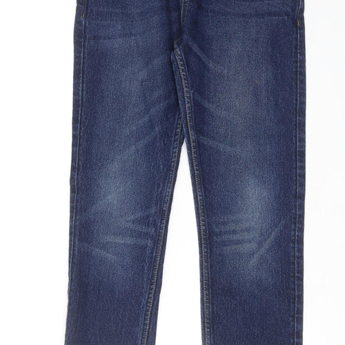 Matalan Boys Blue Cotton Skinny Jeans Size 10 Years Slim Zip