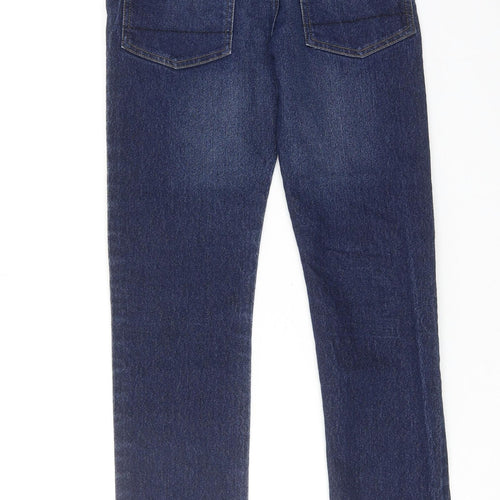 Matalan Boys Blue Cotton Skinny Jeans Size 10 Years Slim Zip