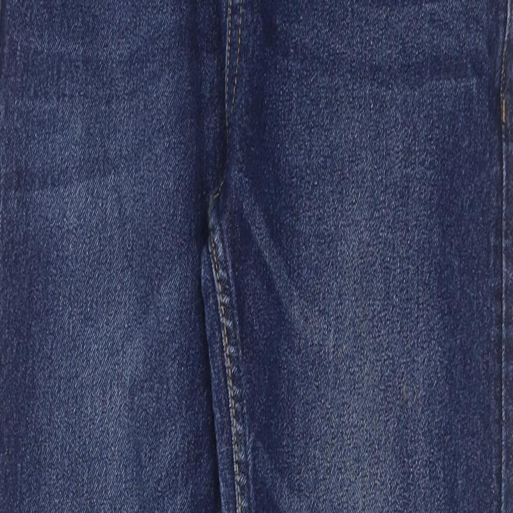 Matalan Boys Blue Cotton Skinny Jeans Size 10 Years Slim Zip