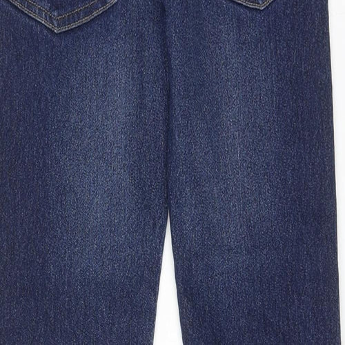 Matalan Boys Blue Cotton Skinny Jeans Size 10 Years Slim Zip