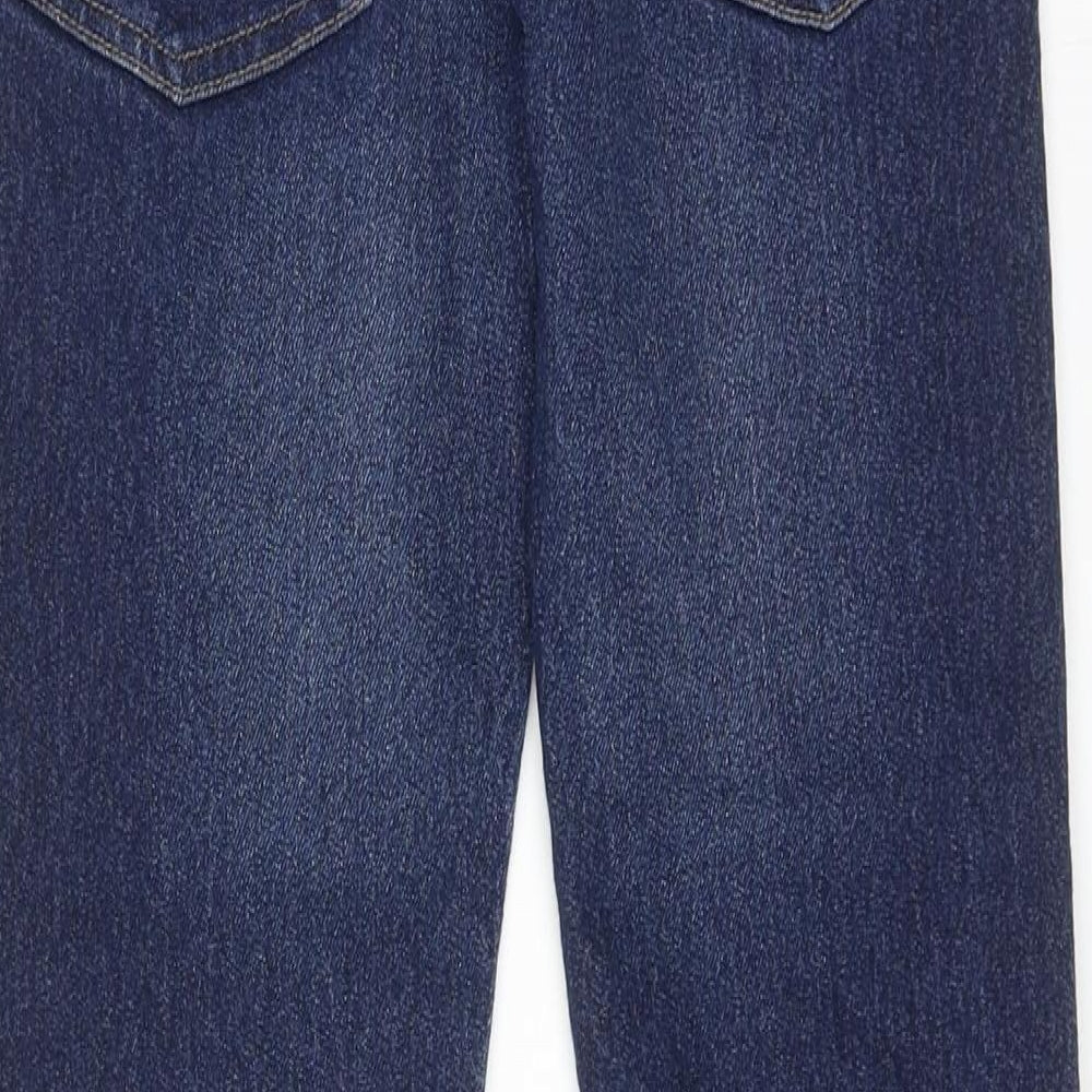 Matalan Boys Blue Cotton Skinny Jeans Size 10 Years Slim Zip