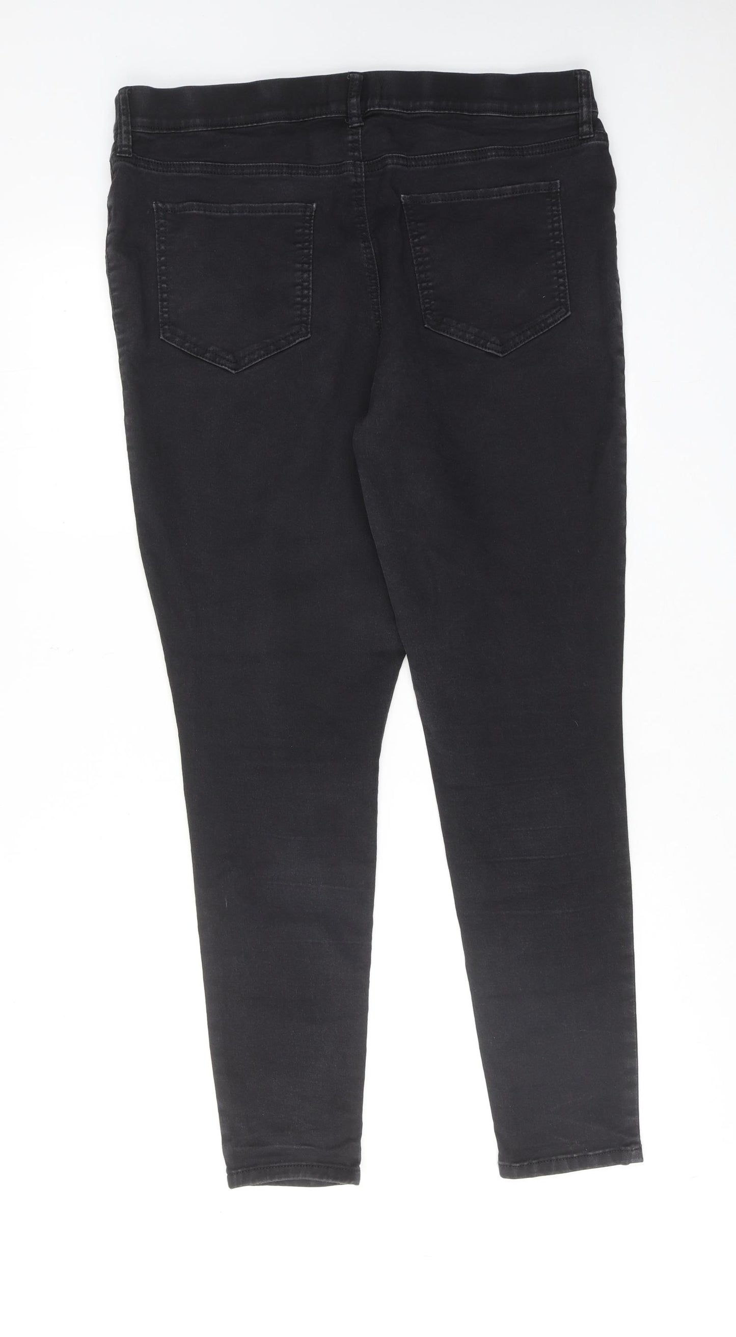 F&F Womens Black Cotton Jegging Jeans Size 18 Regular