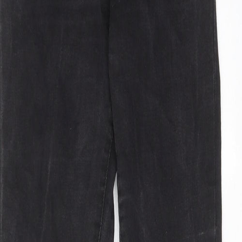 Denim & Co. Womens Black Cotton Skinny Jeans Size 10 Regular Zip