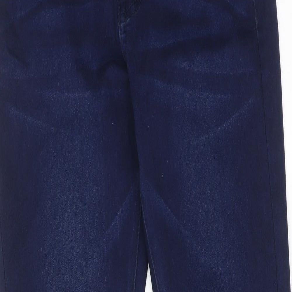 Mini Mignon Womens Blue Cotton Skinny Jeans Size 14 Regular Zip