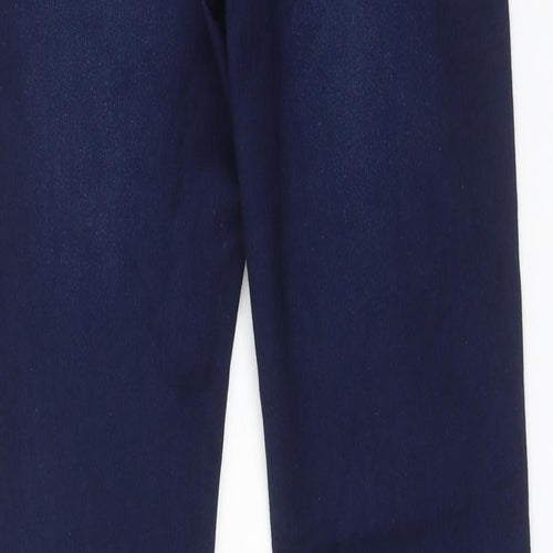 Mini Mignon Womens Blue Cotton Skinny Jeans Size 14 Regular Zip