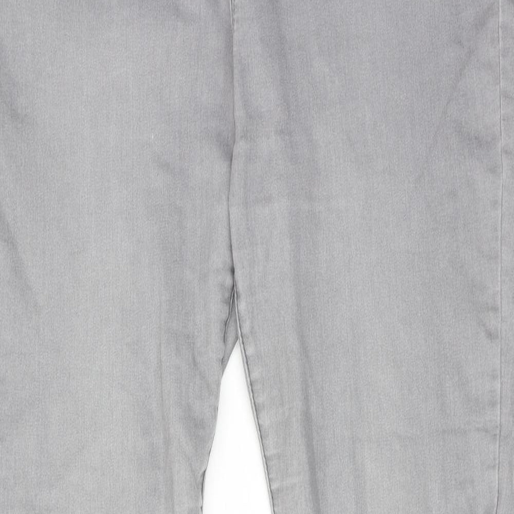 Dorothy Perkins Womens Grey Cotton Skinny Jeans Size 16 Regular