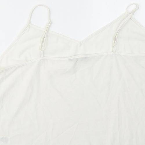 Marks and Spencer Womens White Polyester Camisole Tank Size 20 V-Neck