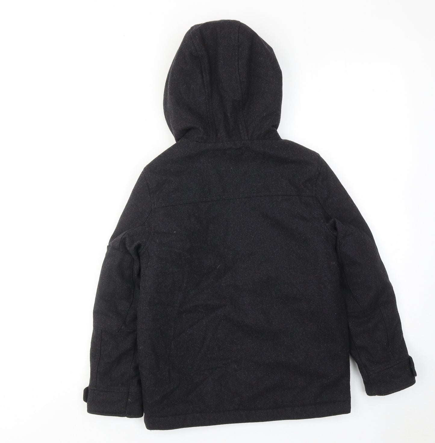 NEXT Boys Grey Parka Jacket Size 7 Years Zip