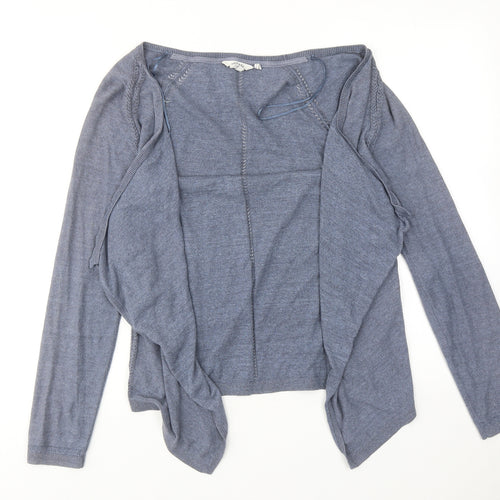 Fat Face Womens Blue V-Neck Cotton Cardigan Jumper Size 12