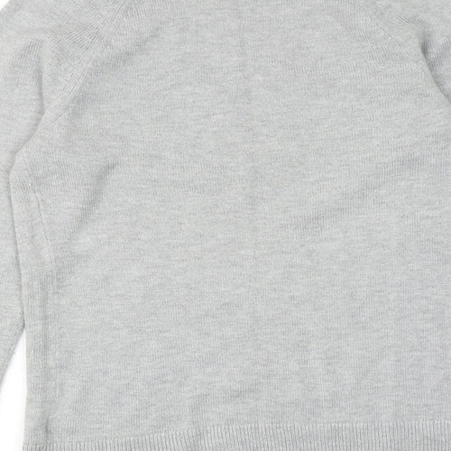 Gap Womens Grey Round Neck Nylon Pullover Jumper Size M