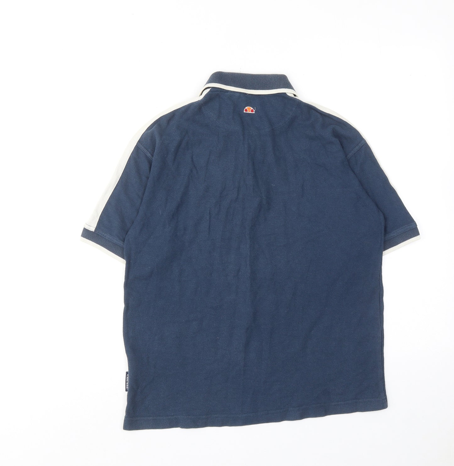 ellesse Boys Blue Cotton Basic Polo Size 11-12 Years Collared Button