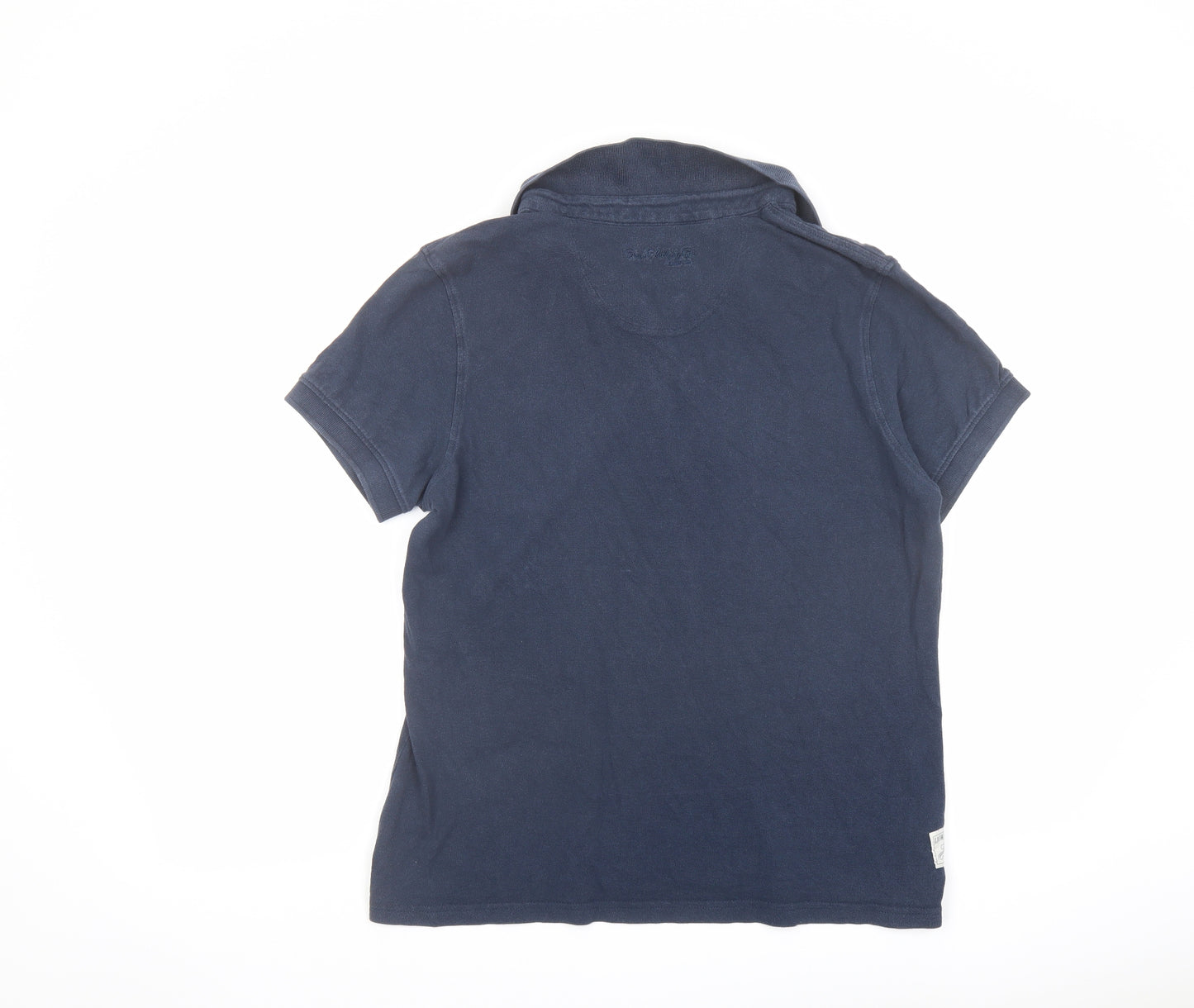 Crew Clothing Womens Blue Cotton Basic Polo Size 16 Collared
