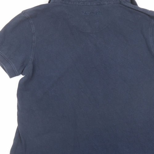 Crew Clothing Womens Blue Cotton Basic Polo Size 16 Collared