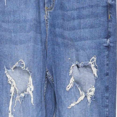 Denim & Co. Womens Blue Cotton Skinny Jeans Size 16 L28 in Regular Button