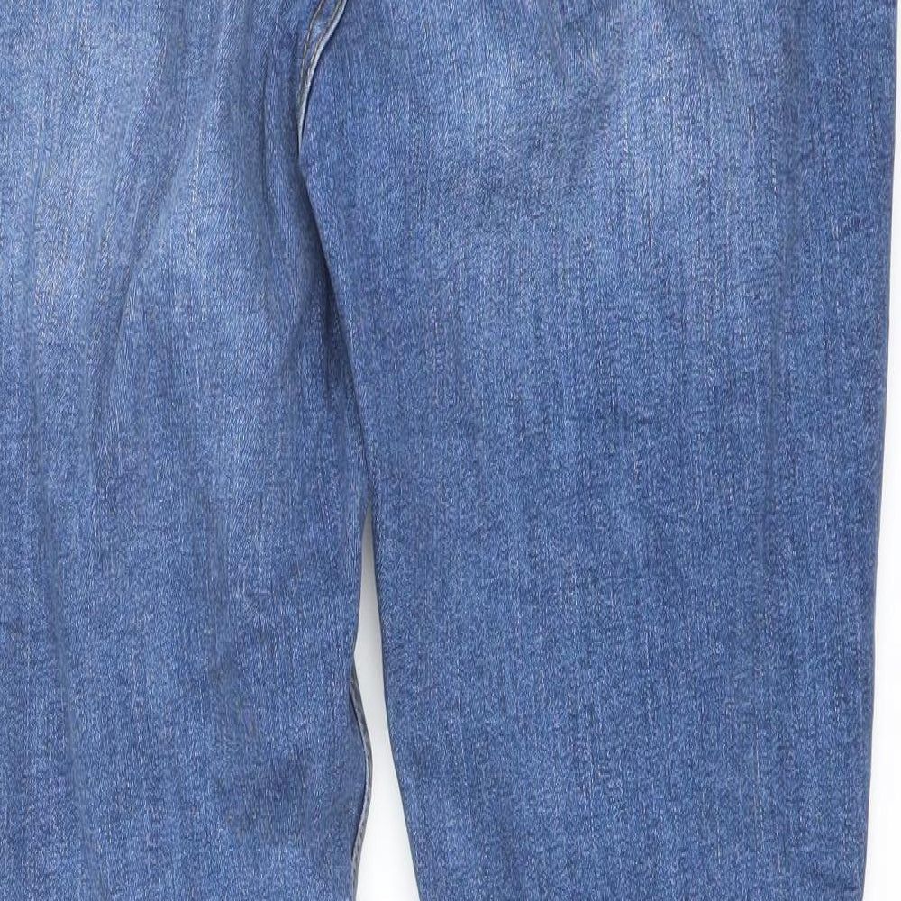Denim & Co. Womens Blue Cotton Skinny Jeans Size 16 L28 in Regular Button