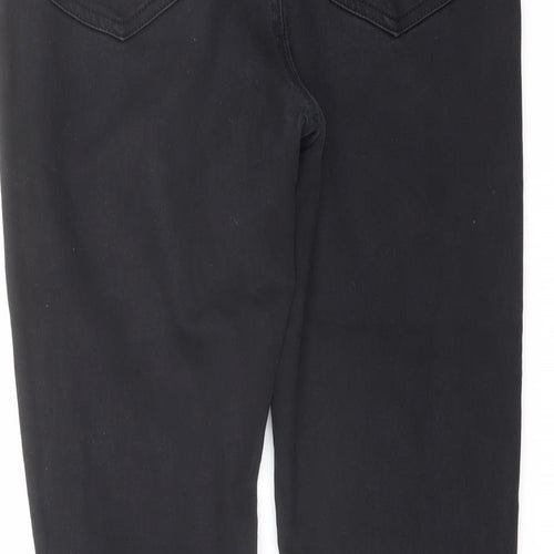 Denim & Co. Womens Black Cotton Skinny Jeans Size 14 L26 in Regular Button