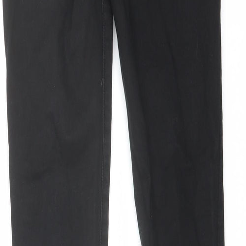 Voggo Womens Black Cotton Skinny Jeans Size 24 in L27 in Regular Button