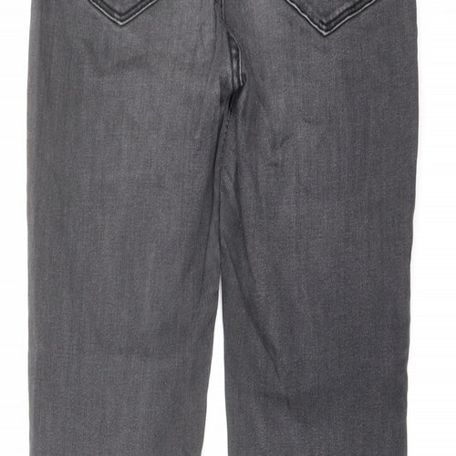 Pull&Bear Womens Grey Cotton Skinny Jeans Size 6 L28 in Regular Button