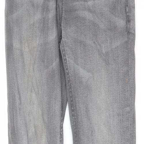 NEXT Boys Grey Cotton Skinny Jeans Size 10 Years Regular Button