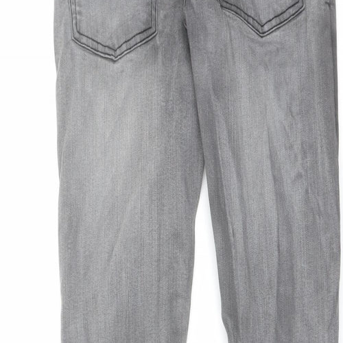 NEXT Boys Grey Cotton Skinny Jeans Size 10 Years Regular Button